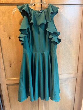 Altar'd State Green Ruffle dress